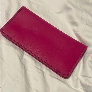 Elegant Pink Leather Wallet